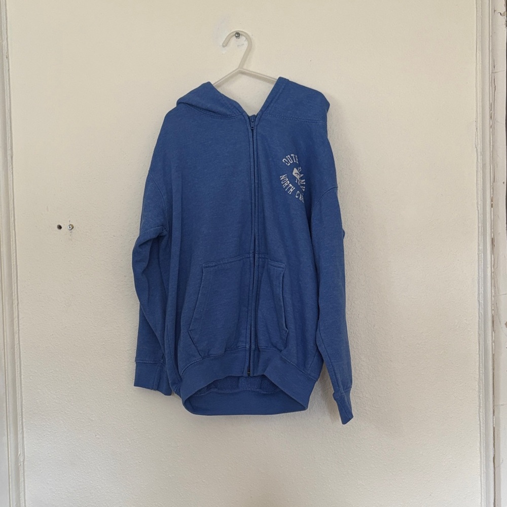 Blue Zip-Up Hoodie